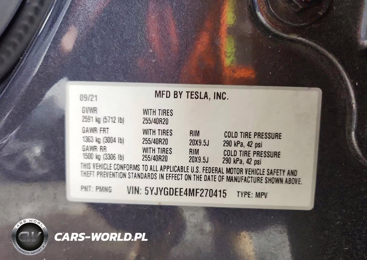 2021 Tesla Model Y VIN:5YJYGDEE4MF270415 - 13