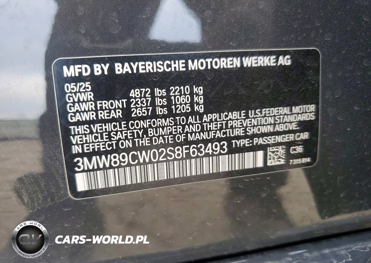 2025 BMW 330Xi VIN:3MW89CW02S8F63493 - 12