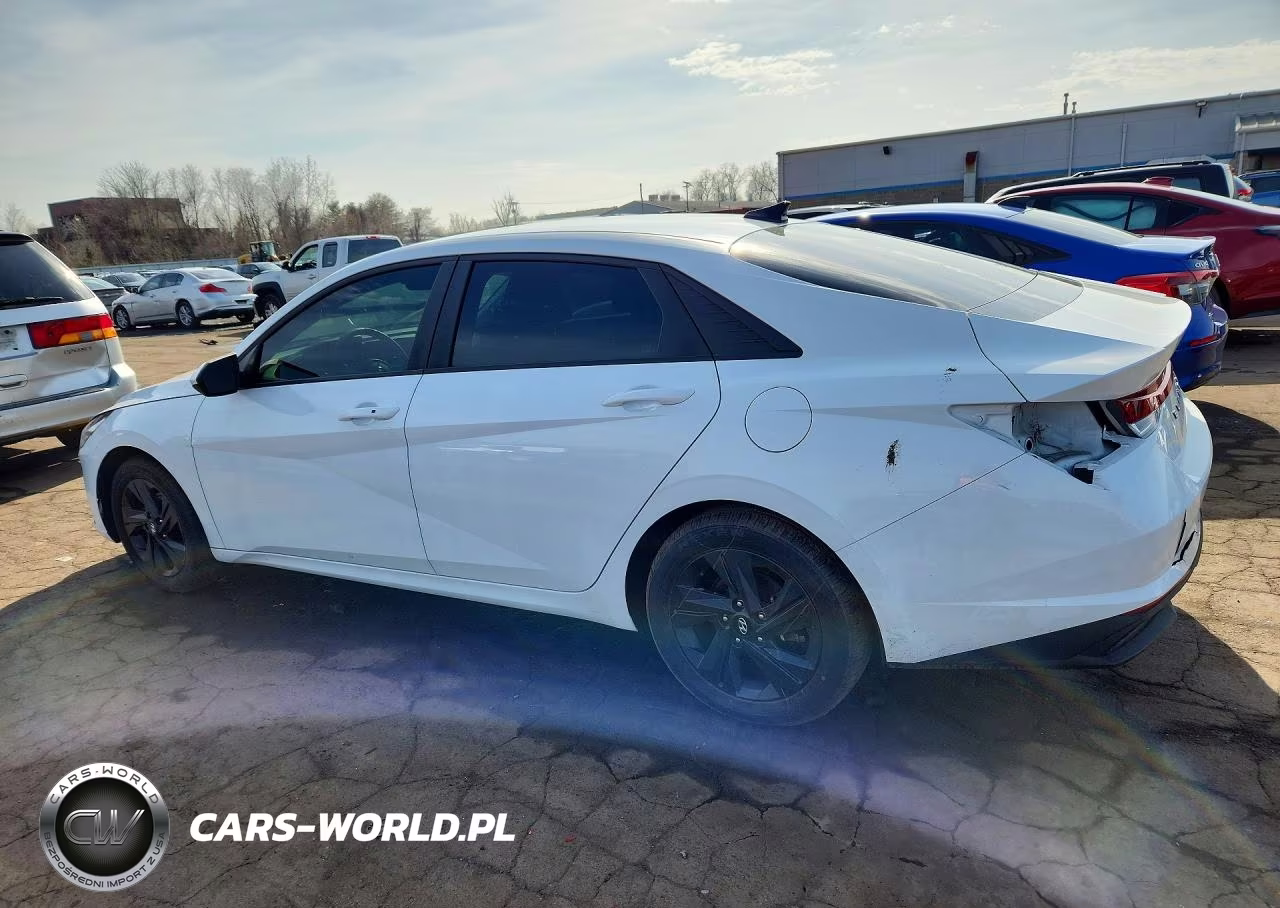 2022 Hyundai Elantra Hybrid Blue VIN:KMHLM4AJ9NU031923 - 2