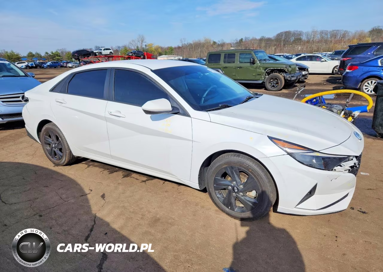 2022 Hyundai Elantra Hybrid Blue VIN:KMHLM4AJ9NU031923 - 4