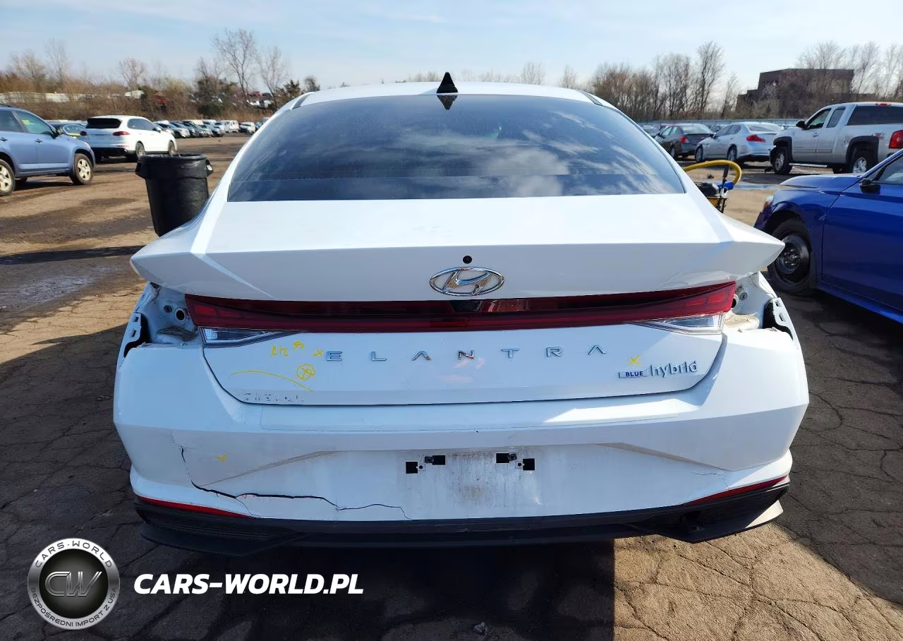 2022 Hyundai Elantra Hybrid Blue VIN:KMHLM4AJ9NU031923 - 6