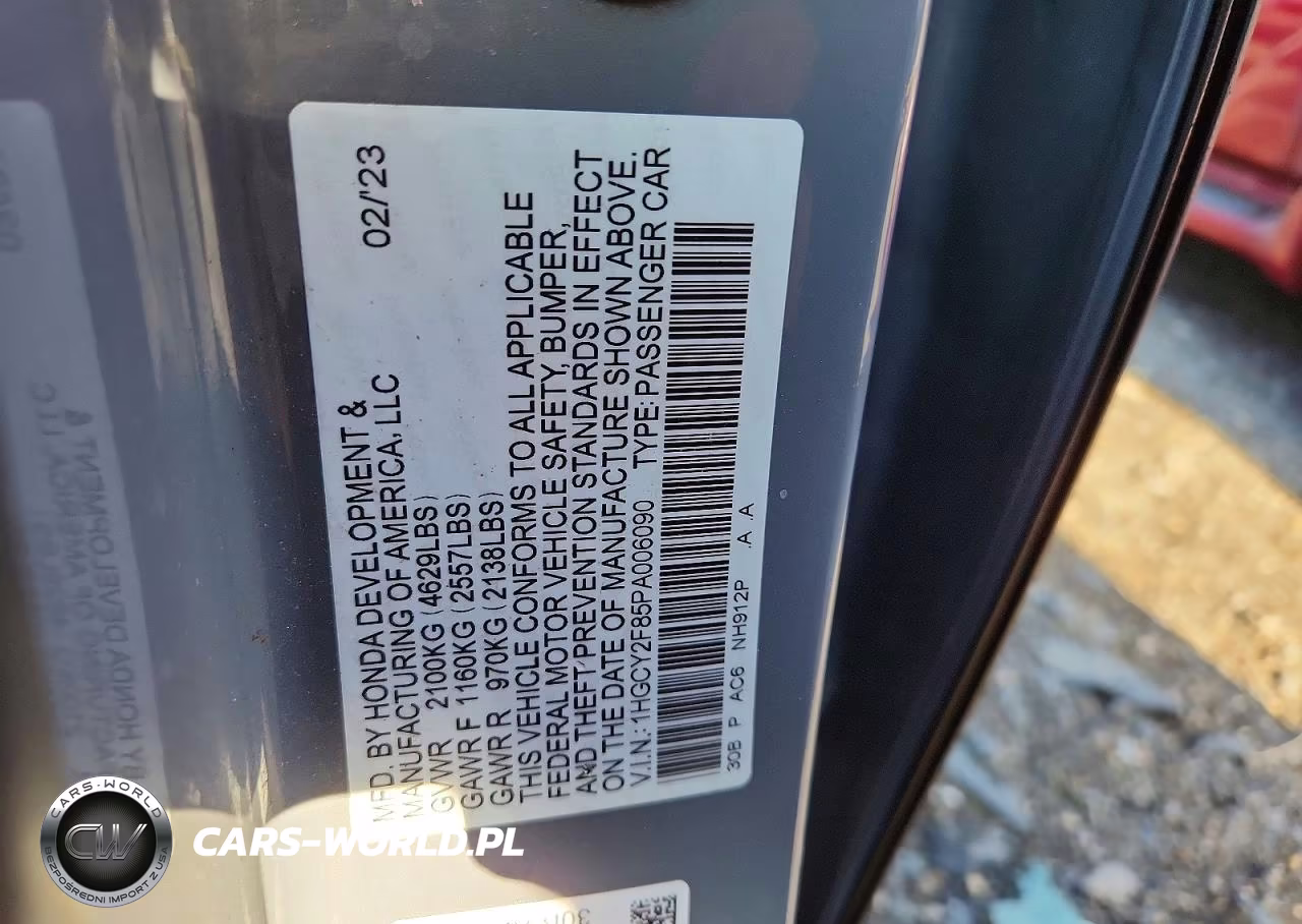 2023 Honda Accord Touring Hybrid VIN:1HGCY2F85PA006090 - 12