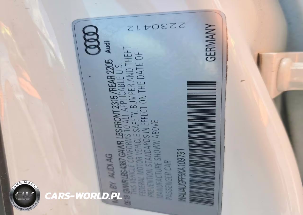 2019 Audi A3 Premium VIN:WAUAUGFF9KA109791 - 13