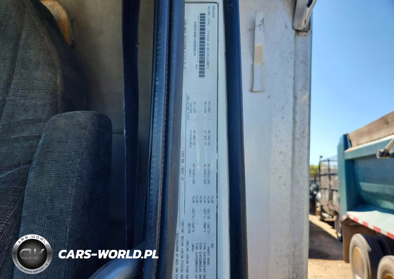 2006 Volvo Vhd Dump Truck VIN:4V4K99GH16N443854 - 10