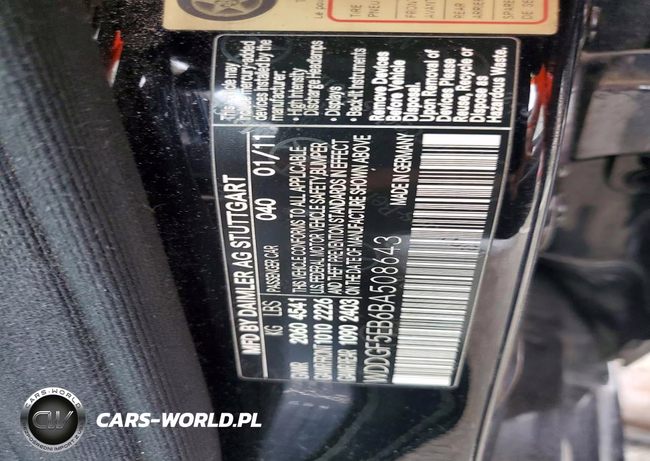 2011 Mercedes-Benz C 300 VIN:WDDGF5EB6BA508643 - 13