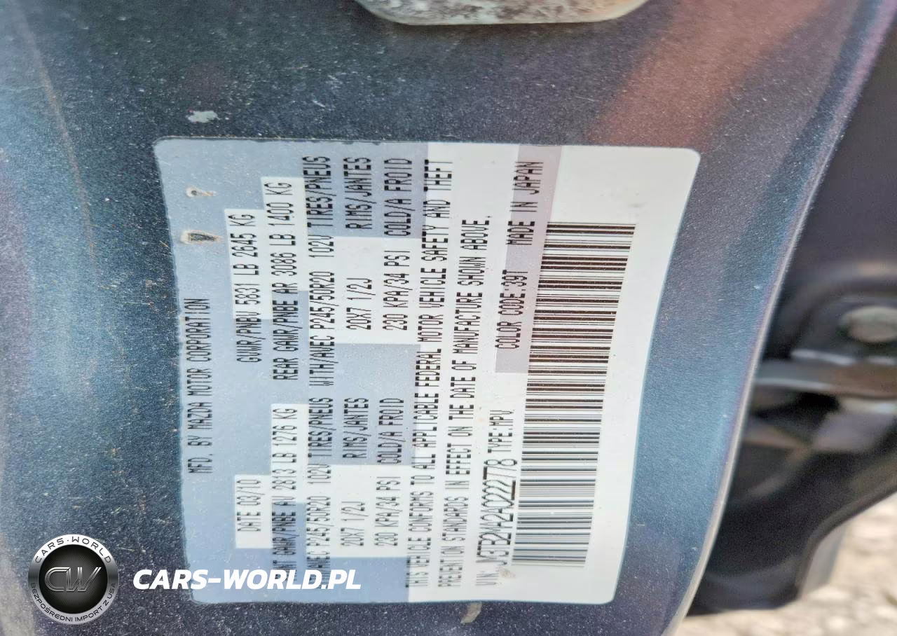 2010 Mazda Cx-9 VIN:JM3TB2MA2A0222778 - 14