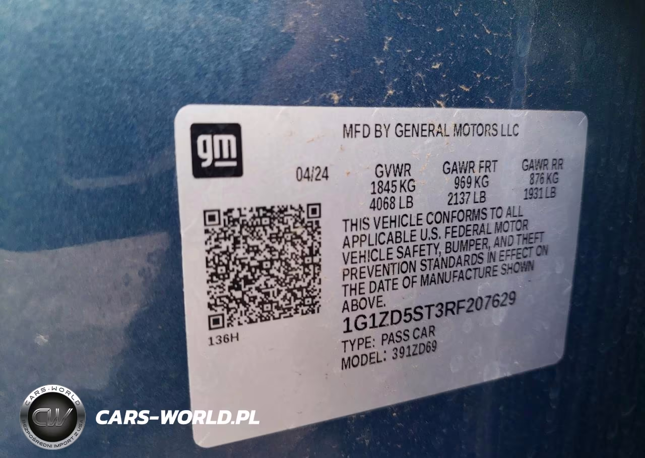 2024 Chevrolet Malibu Lt VIN:1G1ZD5ST3RF207629 - 12