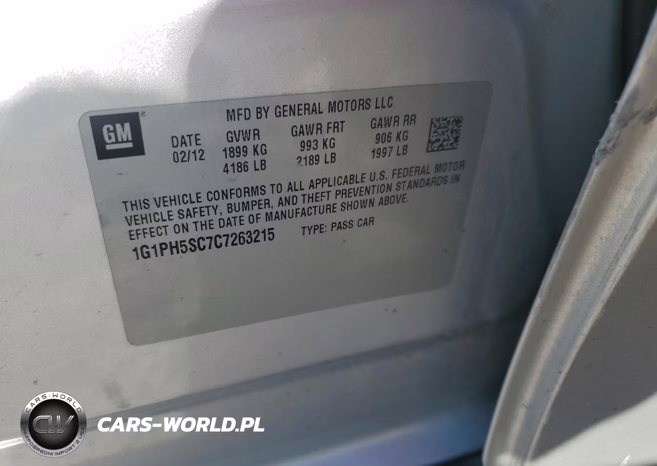 2012 Chevrolet Cruze Ltz VIN:1G1PH5SC7C7263215 - 13