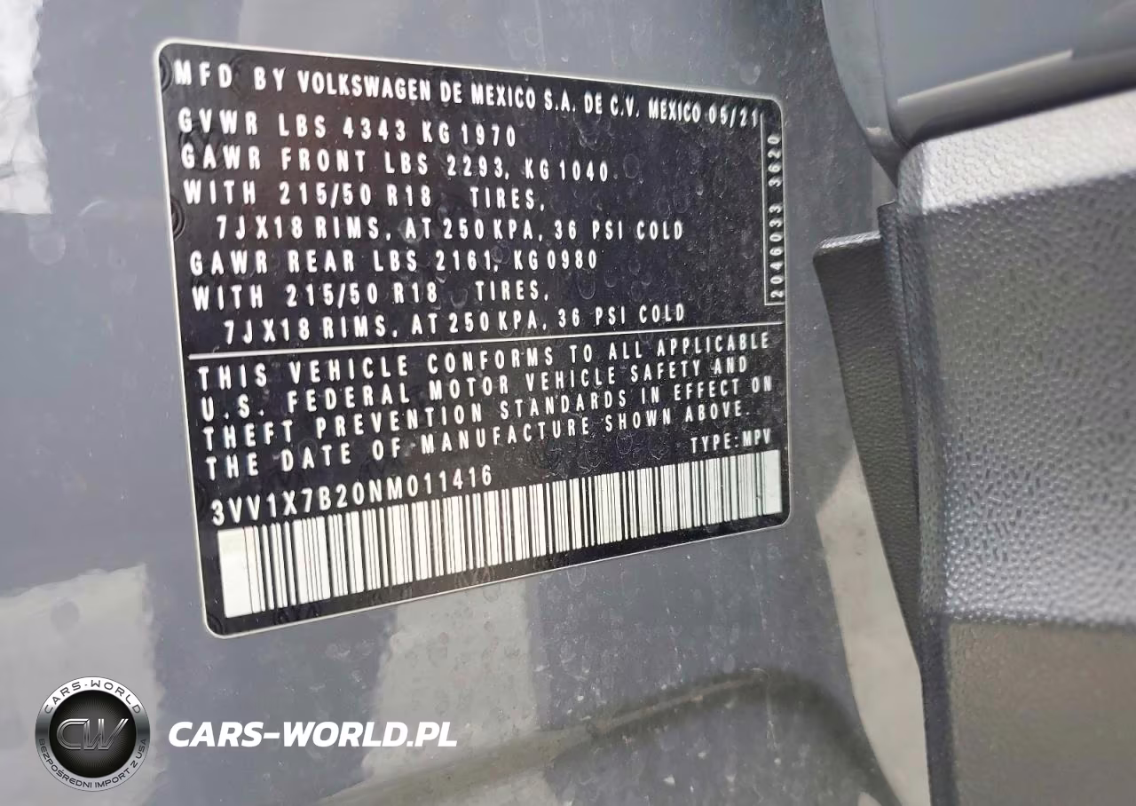 2022 Volkswagen Taos Sel VIN:3VV1X7B20NM011416 - 13
