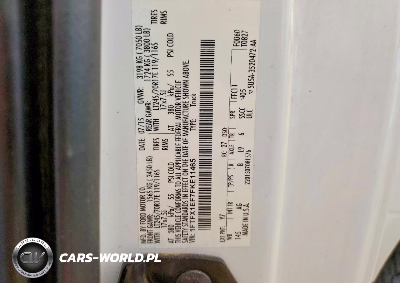 2015 Ford F150 Super Cab VIN:1FTFX1EF7FKE11465 - 13