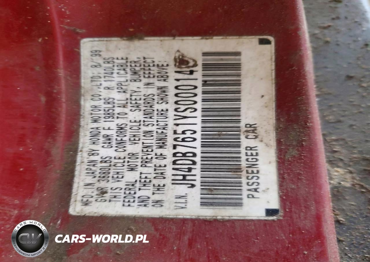2000 Acura Integra Ls VIN:JH4DB7651YS000143 - 12
