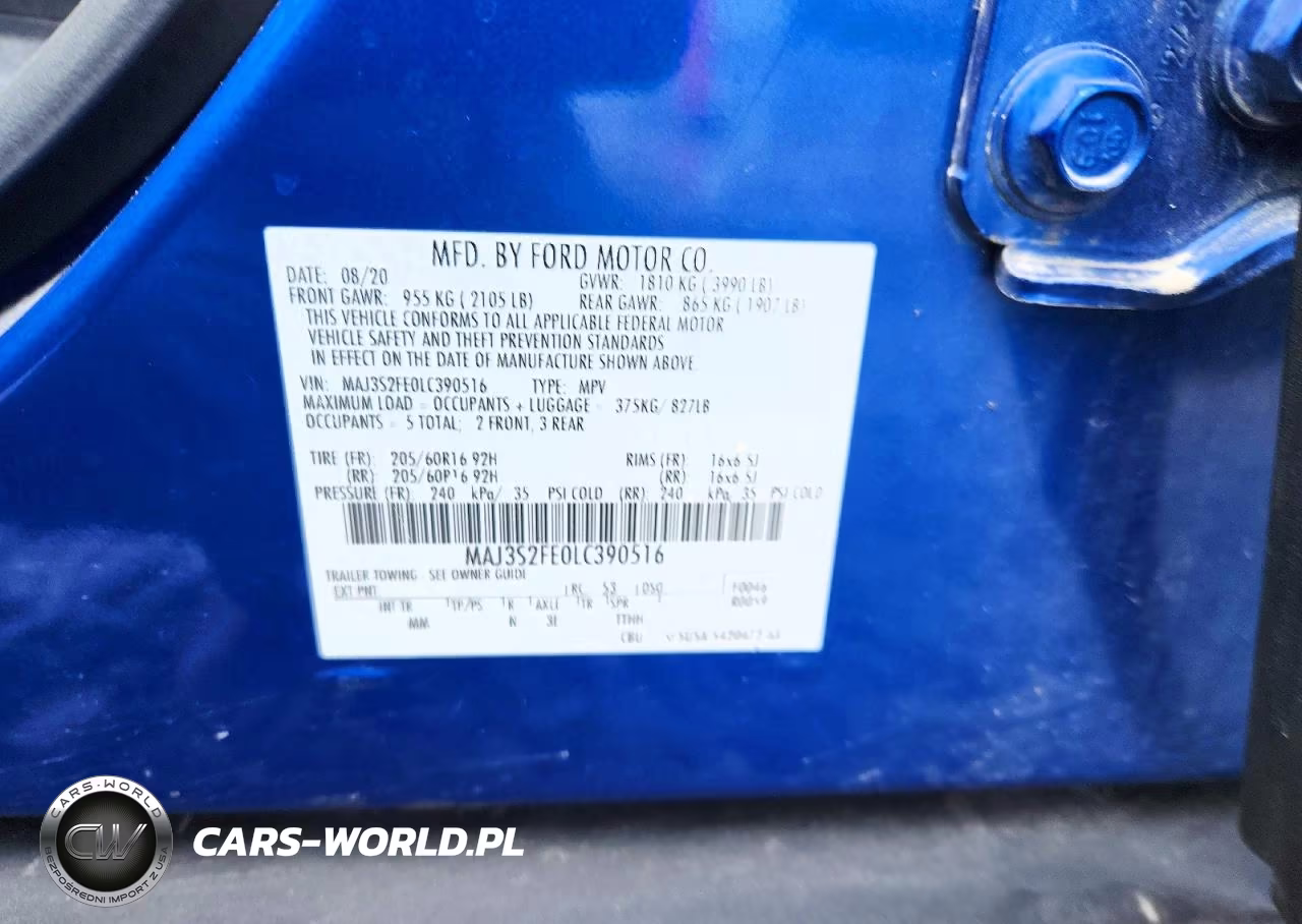 2020 Ford Ecosport S VIN:MAJ3S2FE0LC390516 - 12