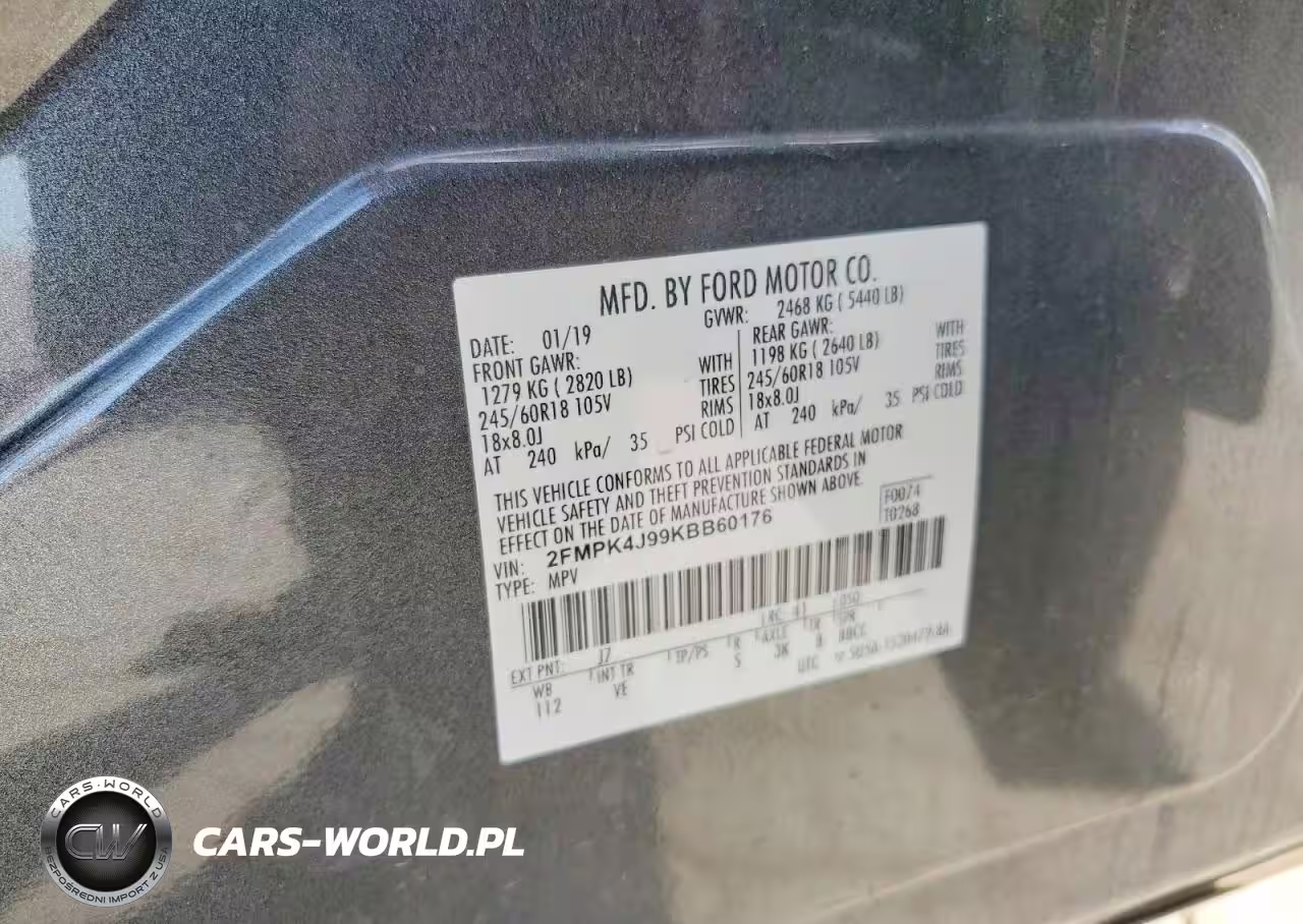 2019 Ford Edge Sel VIN:2FMPK4J99KBB60176 - 13