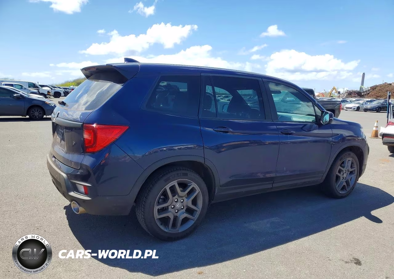 2022 Honda Passport Exl VIN:5FNYF7H51NB005890 - 3