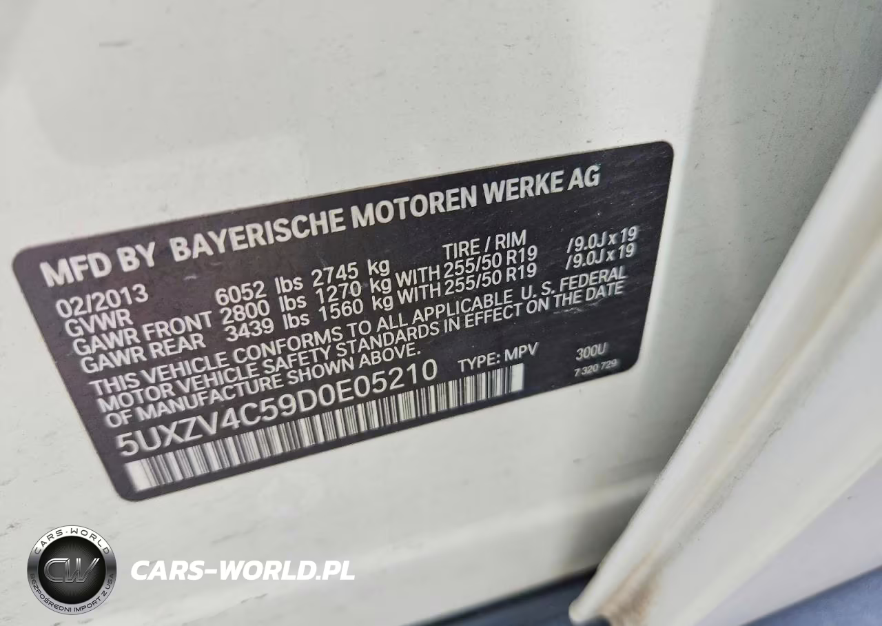 2013 BMW X5 xDrive35I VIN:5UXZV4C59D0E05210 - 13