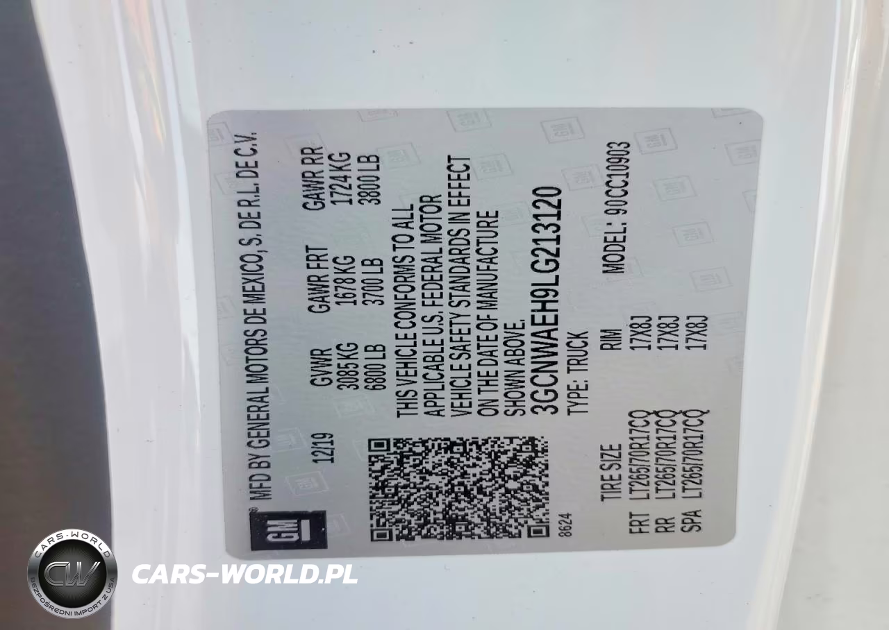 2020 Chevrolet Silverado C1500 VIN:3GCNWAEH9LG213120 - 12