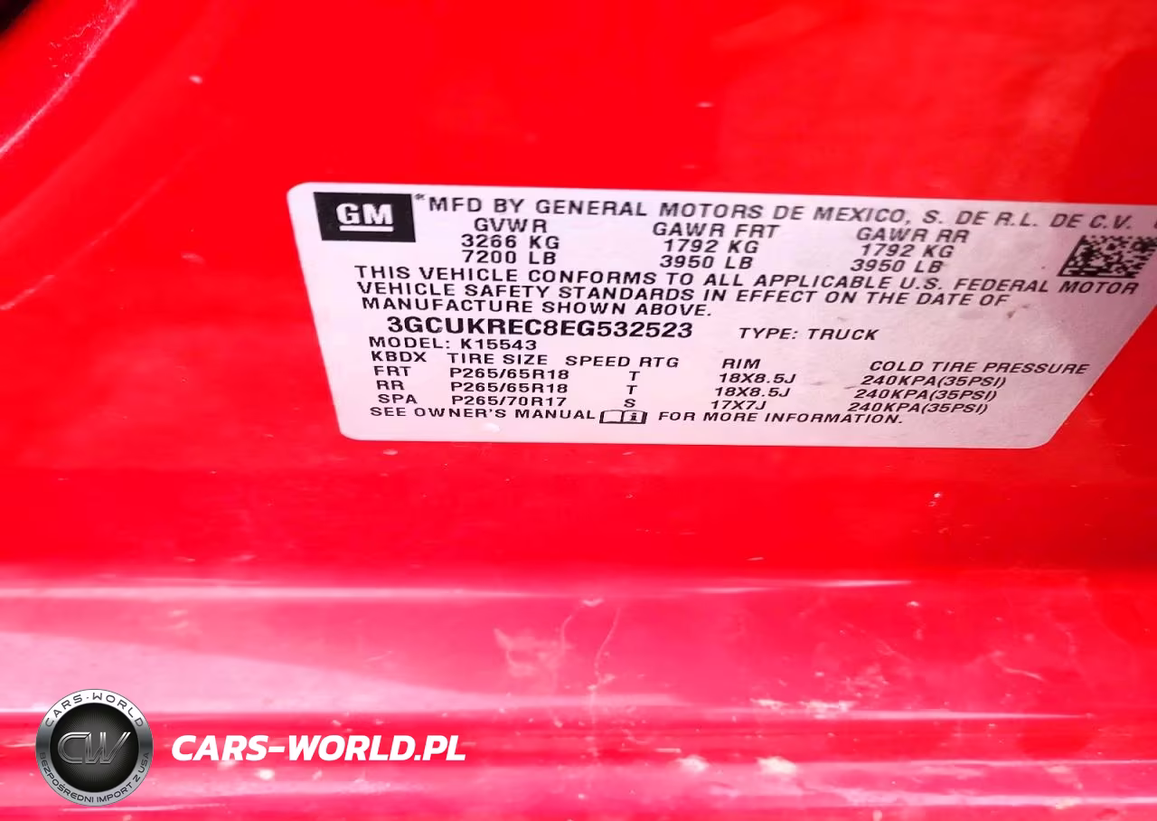 2014 Chevrolet Silverado K1500 Lt VIN:3GCUKREC8EG532523 - 12