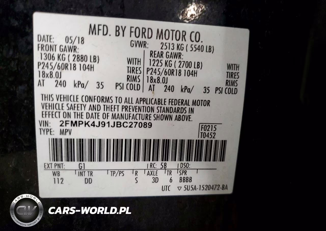 2018 Ford Edge Sel VIN:2FMPK4J91JBC27089 - 13