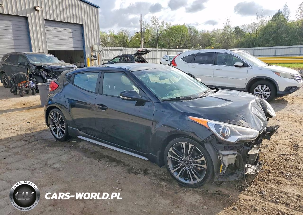 2017 Hyundai Veloster Turbo VIN:KMHTC6AE8HU309412 - 4