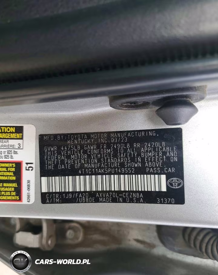 2023 Toyota Camry Le VIN:4T1C11AK5PU149552 - 12