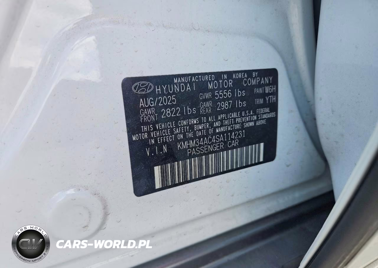 2025 Hyundai Ioniq 6 Sel VIN:KMHM34AC4SA114231 - 12