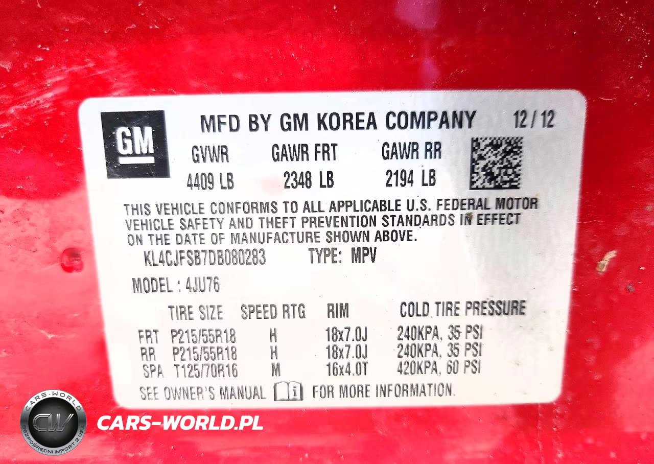 2013 Buick Encore Convenience VIN:KL4CJFSB7DB080283 - 13