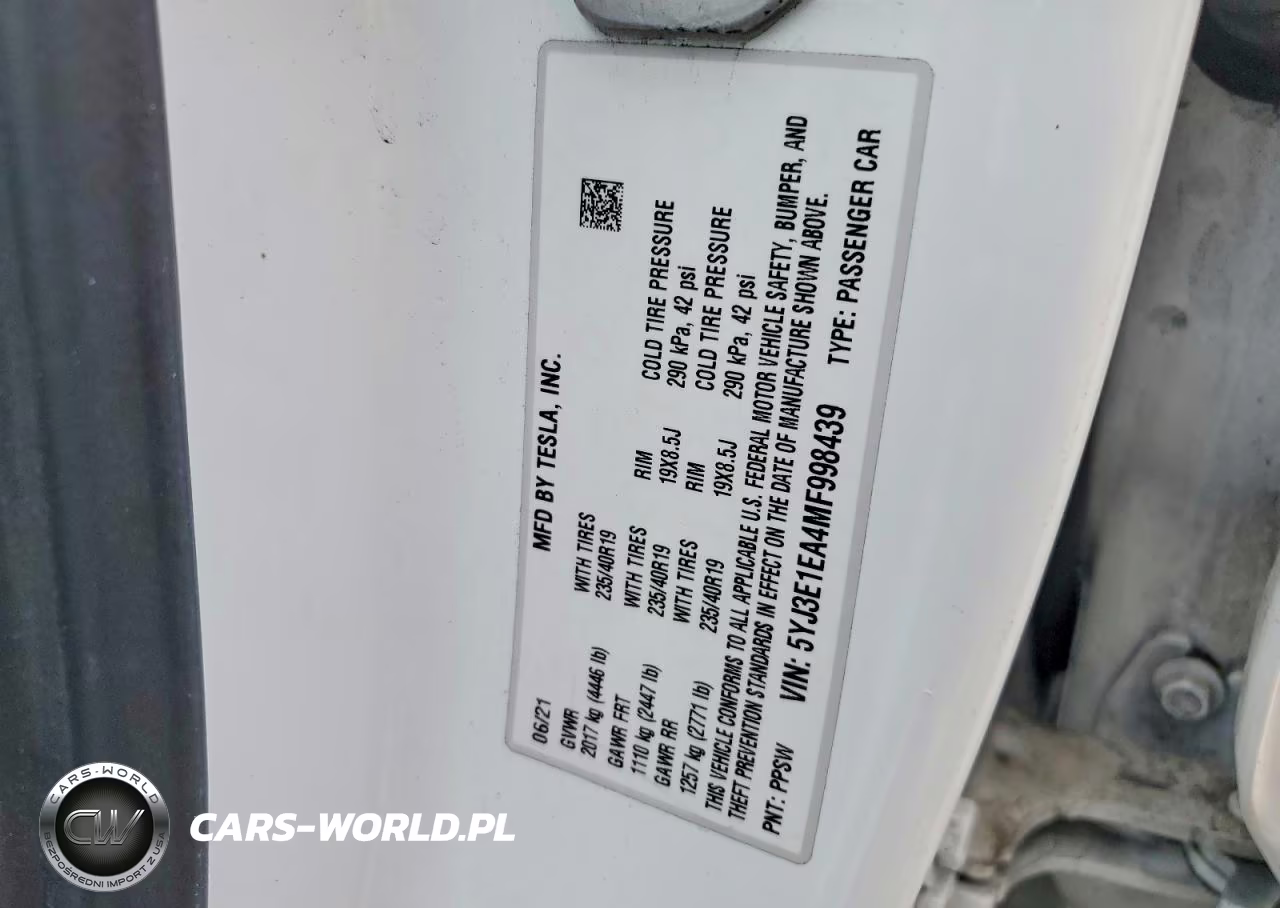 2021 Tesla Model 3 VIN:5YJ3E1EA4MF998439 - 12