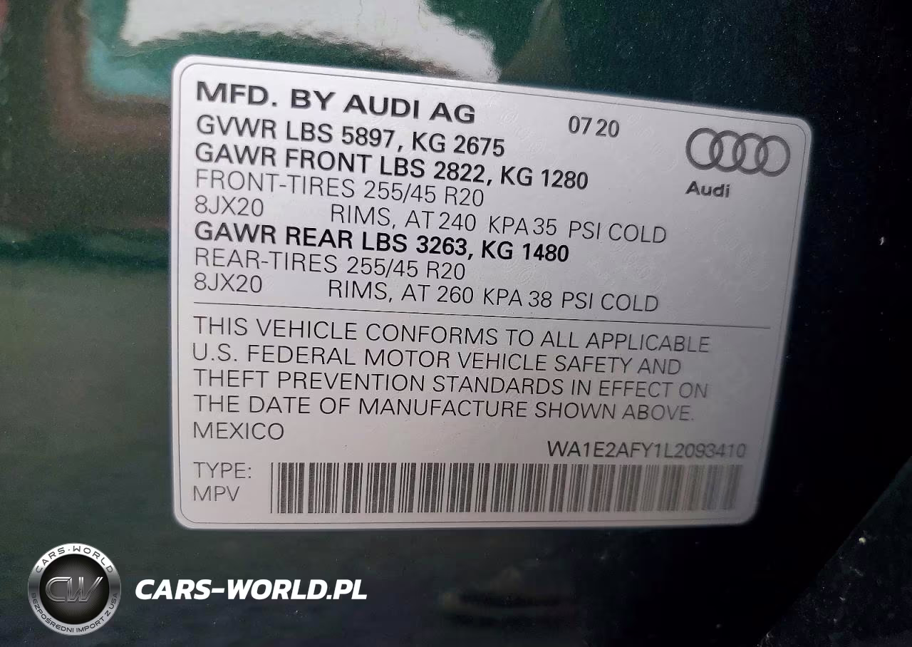 2020 Audi Q5 E Premium Plus VIN:WA1E2AFY1L2093410 - 14