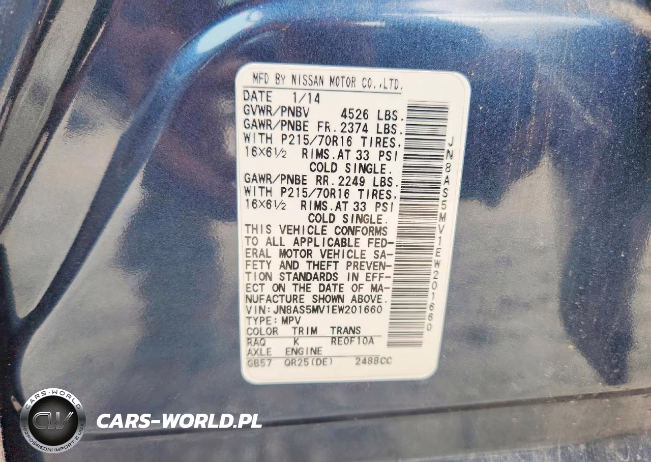 2014 Nissan Rogue Select S VIN:JN8AS5MV1EW201660 - 12