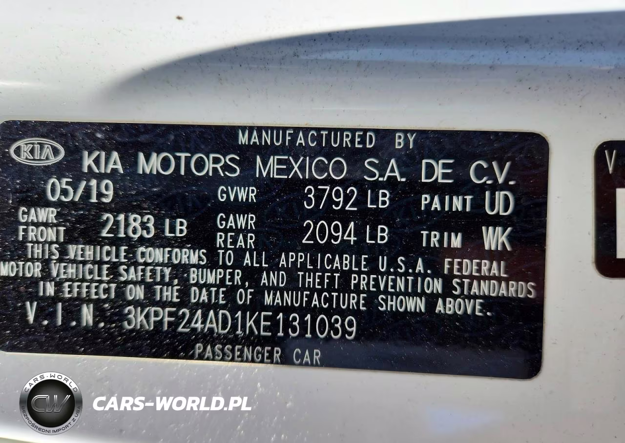 2019 Kia Forte Lxs VIN:3KPF24AD1KE131039 - 12