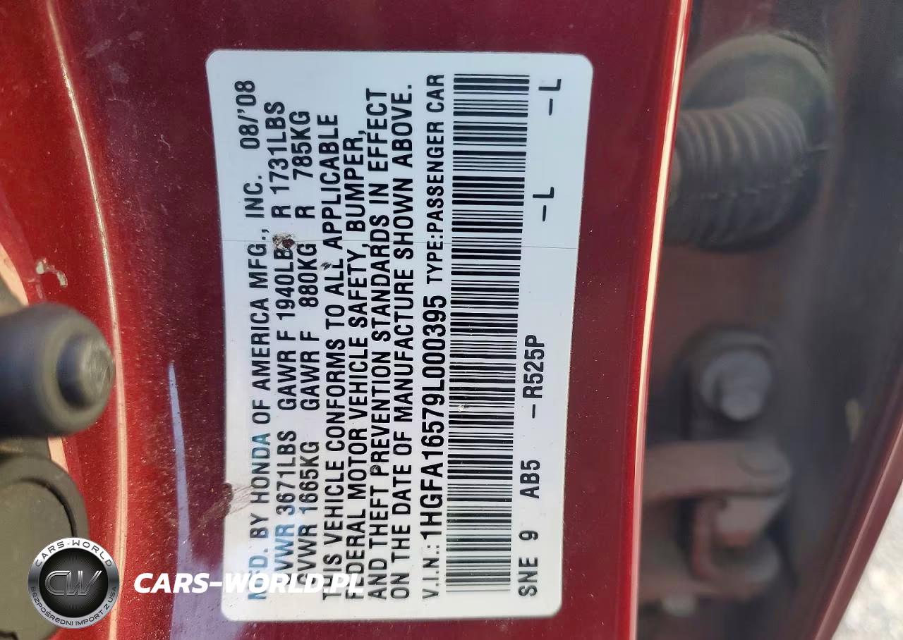 2009 Honda Civic Lx VIN:1HGFA16579L000395 - 12