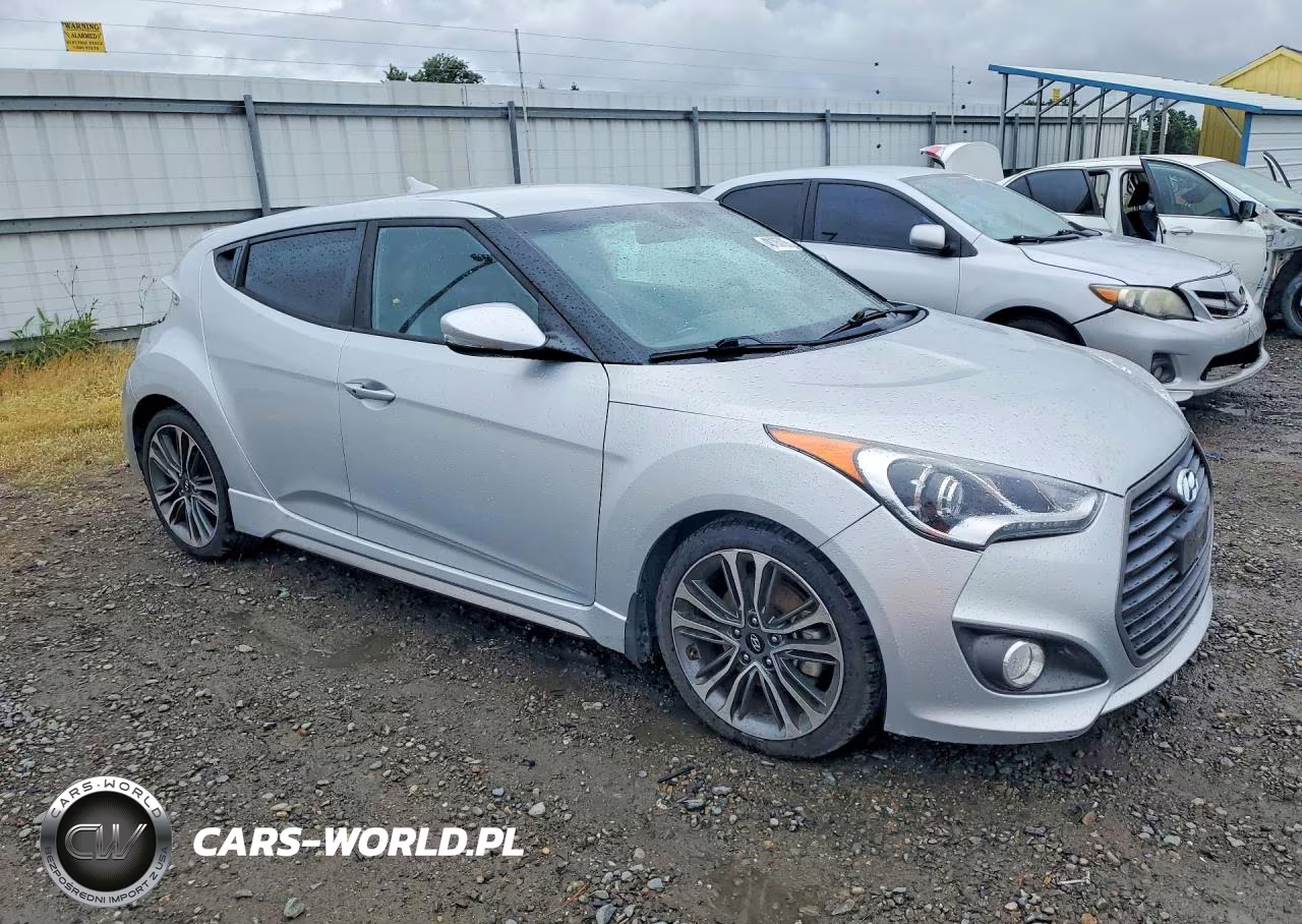 2017 Hyundai Veloster Turbo VIN:KMHTC6AE5HU313465 - 4