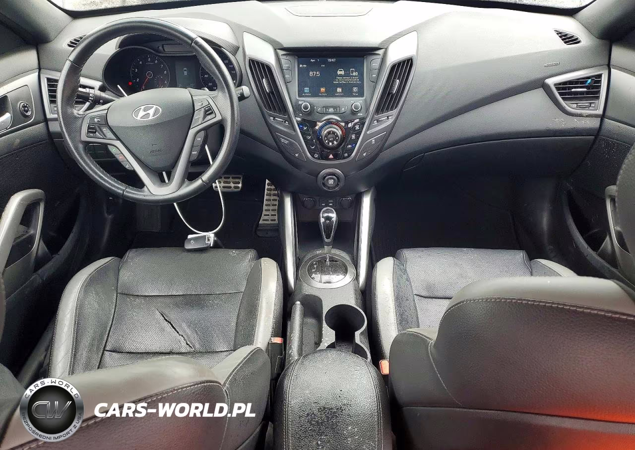 2017 Hyundai Veloster Turbo VIN:KMHTC6AE5HU313465 - 8