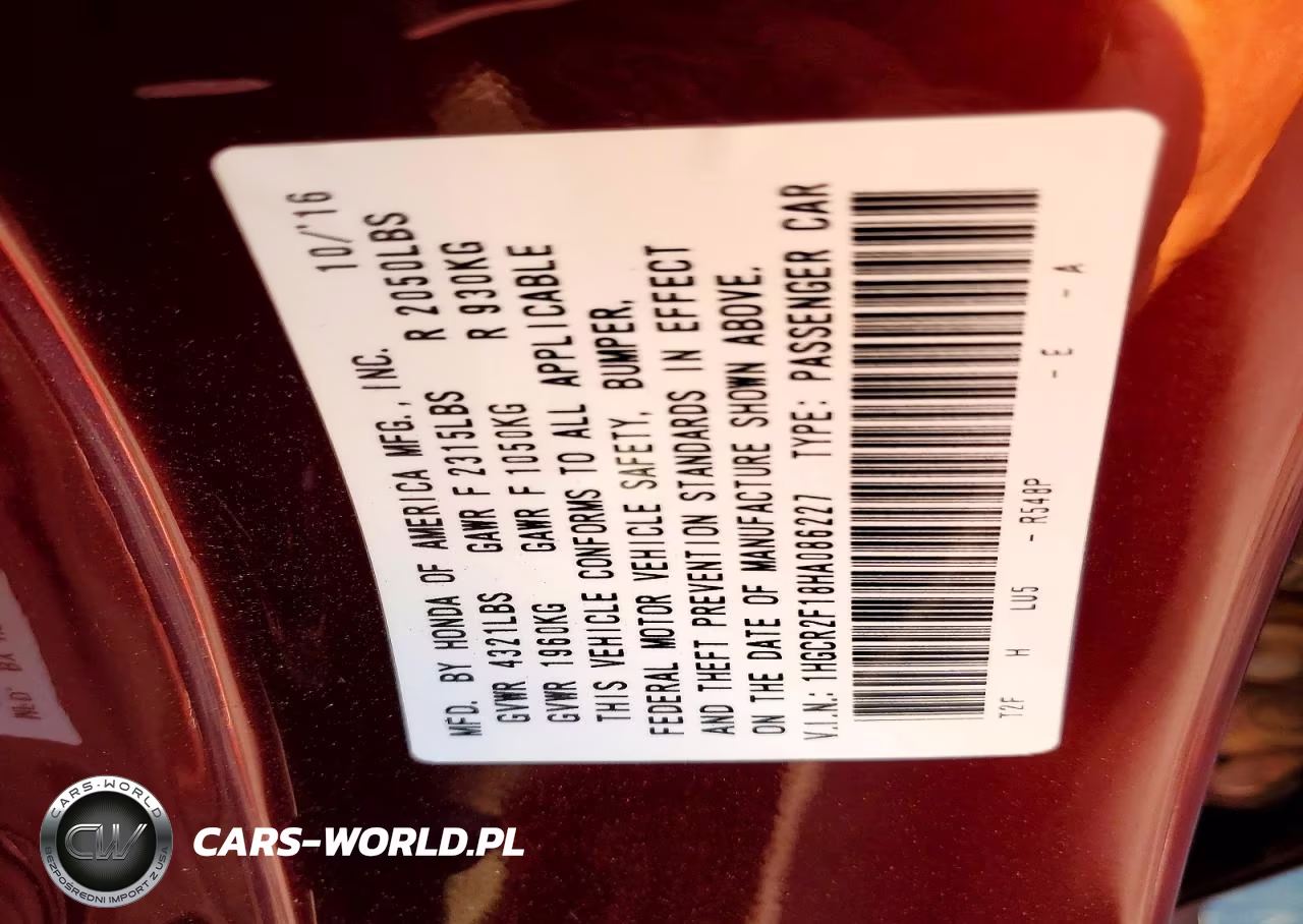 2017 Honda Accord Sport Special Edition VIN:1HGCR2F18HA086227 - 12