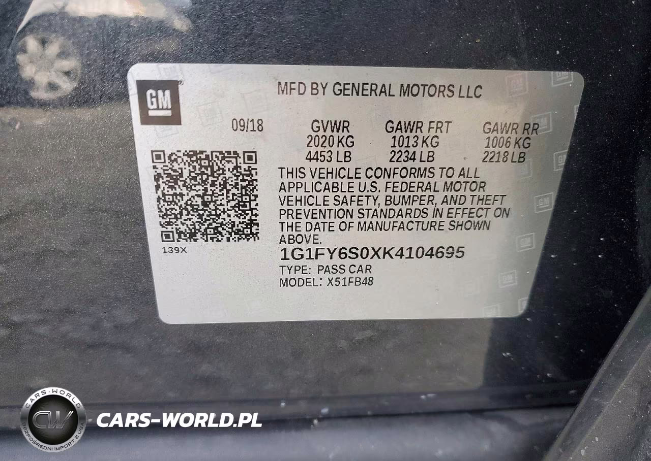 2019 Chevrolet Bolt Ev Lt VIN:1G1FY6S0XK4104695 - 12