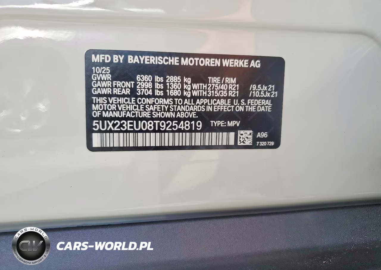 2026 BMW X5 xDrive40I VIN:5UX23EU08T9254819 - 12