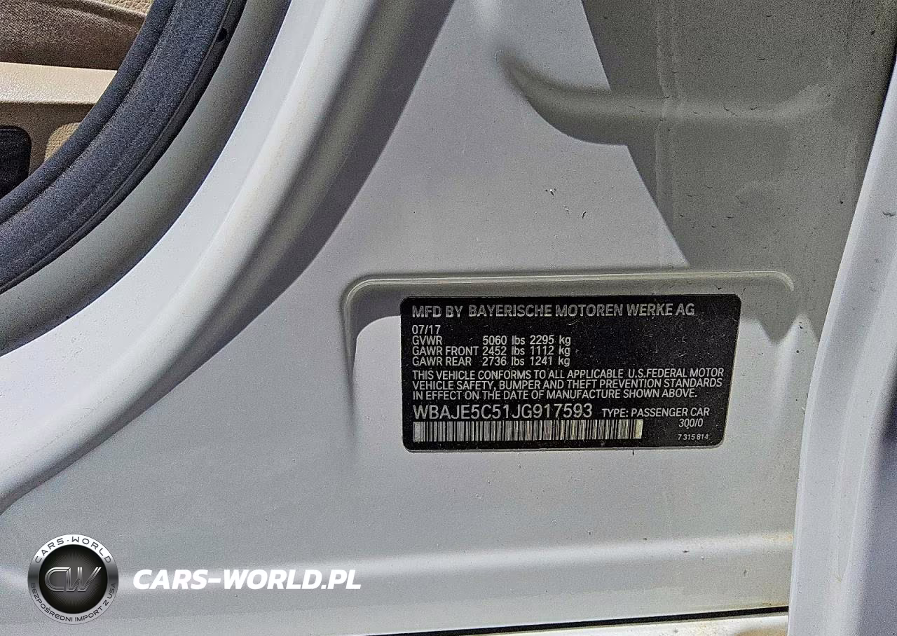 2018 BMW 540 I VIN:WBAJE5C51JG917593 - 13