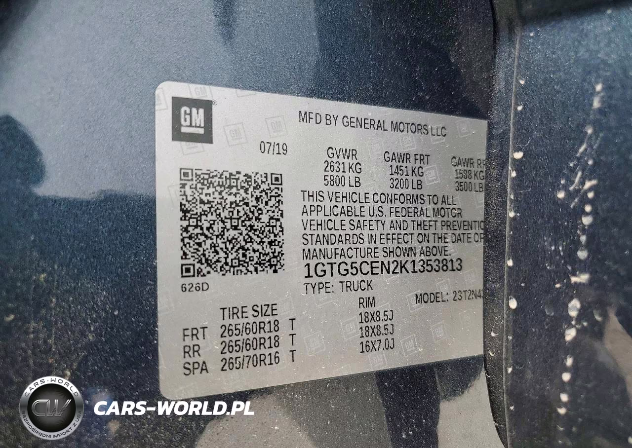 2019 GMC Canyon Sle VIN:1GTG5CEN2K1353813 - 12