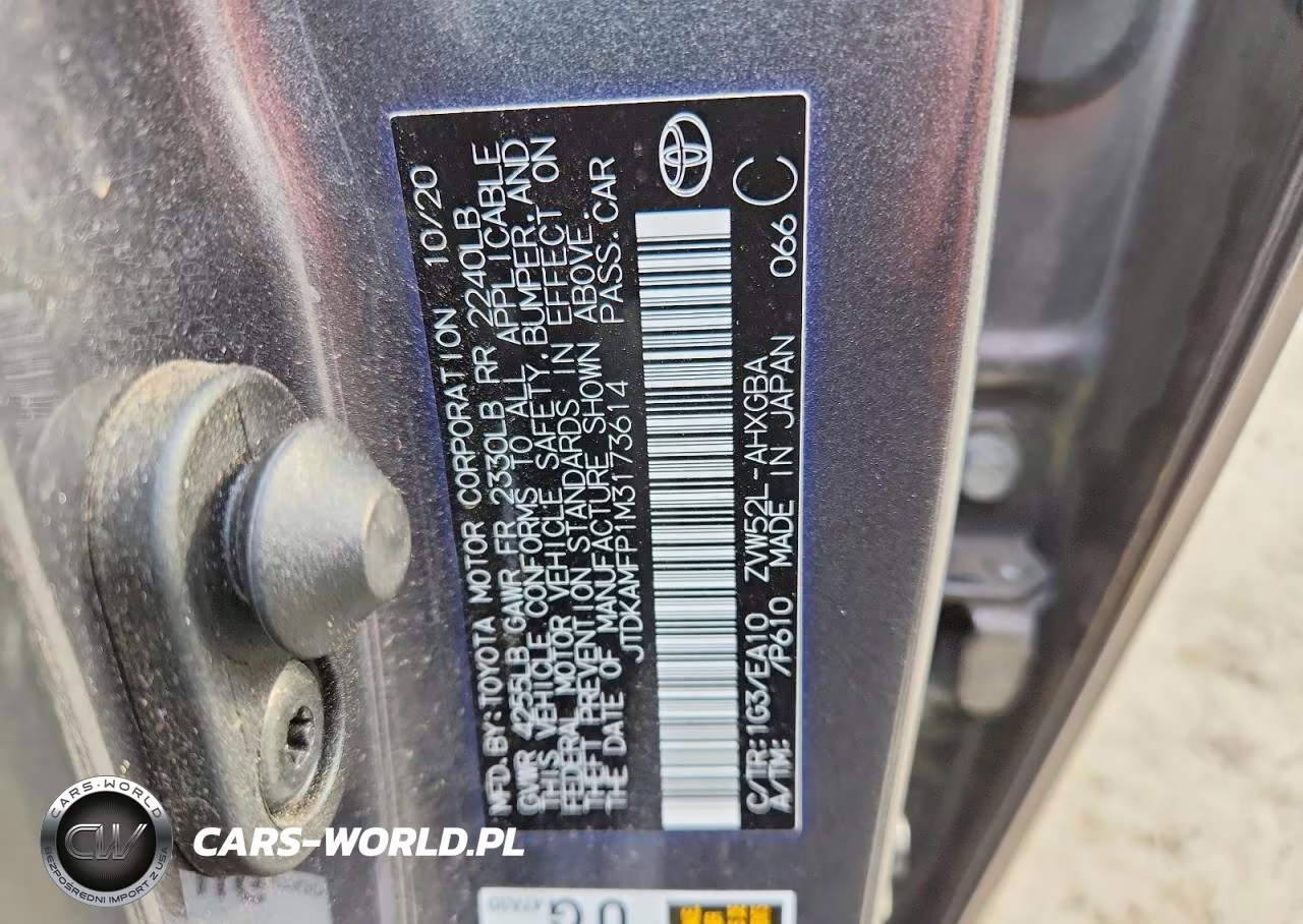 2021 Toyota Prius Prime Xle VIN:JTDKAMFP1M3173614 - 13