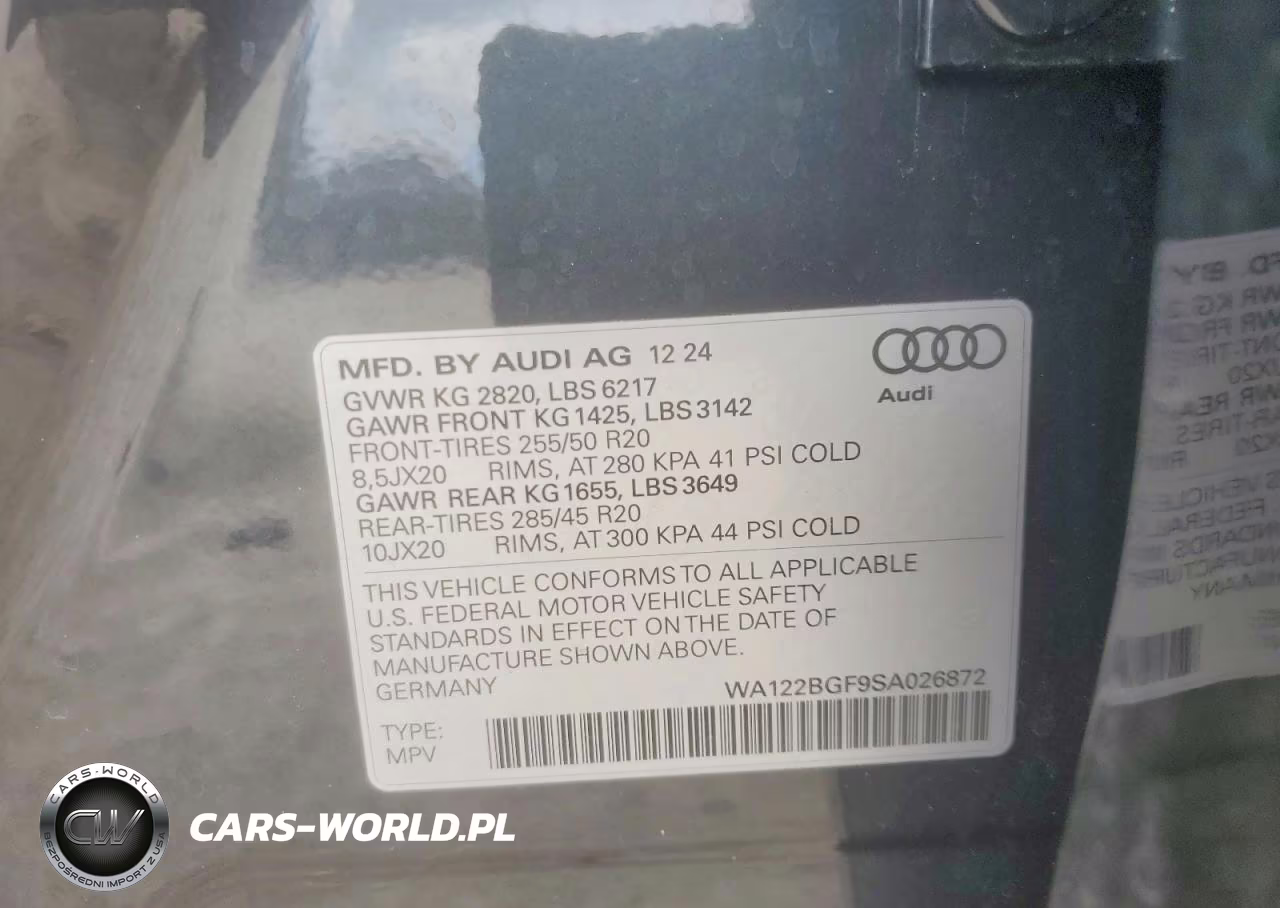 2025 Audi Q6 E-Tron Premium Plus VIN:WA122BGF9SA026872 - 13