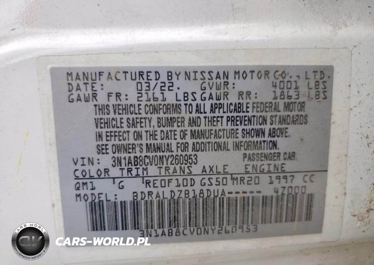 2022 Nissan Sentra Sv VIN:3N1AB8CV0NY260953 - 12