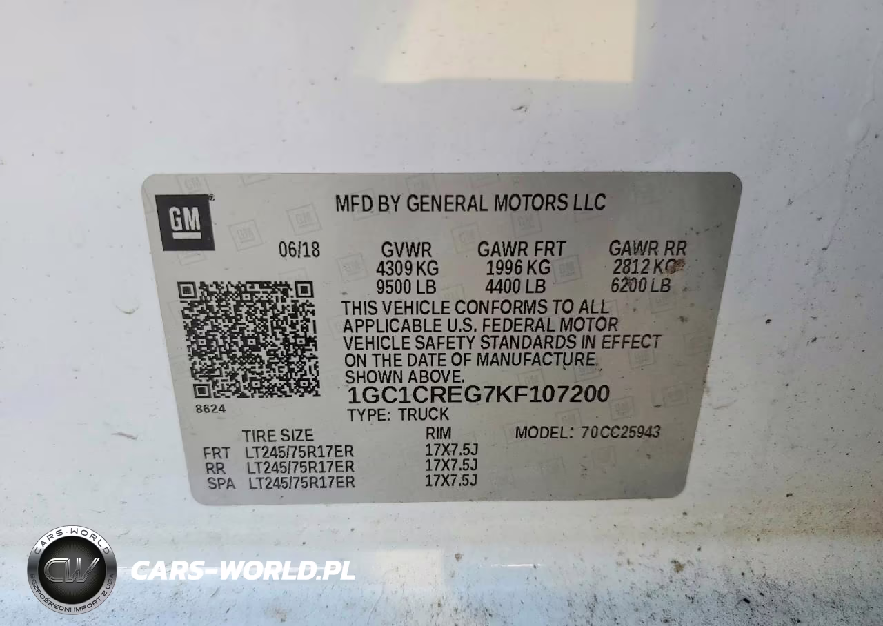 2019 Chevrolet Silverado C2500 Heavy Duty VIN:1GC1CREG7KF107200 - 12