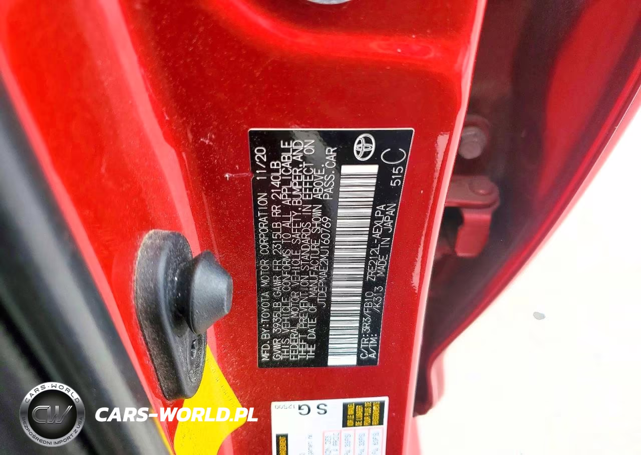 2021 Toyota Corolla Le VIN:JTDEPMAE2MJ160769 - 12