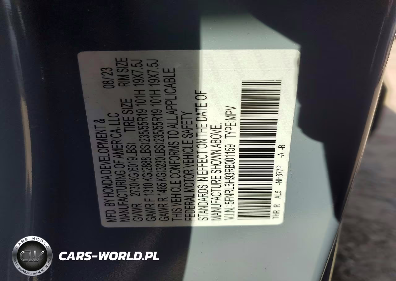 2024 Honda Odyssey Elite VIN:5FNRL6H93RB001159 - 13