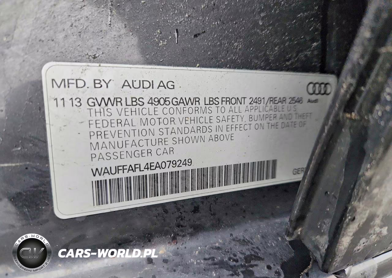 2014 Audi A4 Premium Plus VIN:WAUFFAFL4EA079249 - 12