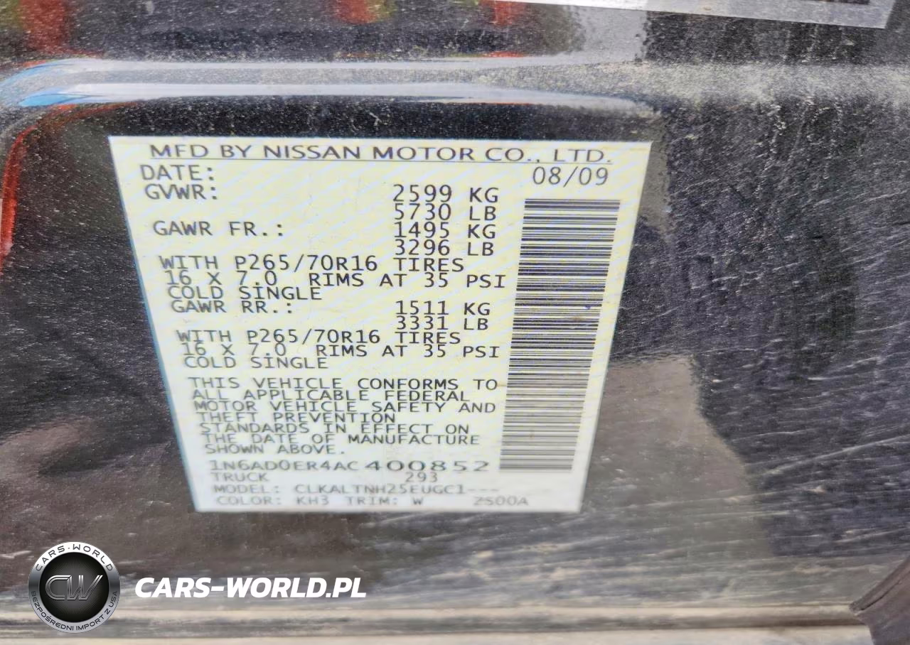 2010 Nissan Frontier Se V6 VIN:1N6AD0ER4AC400852 - 12