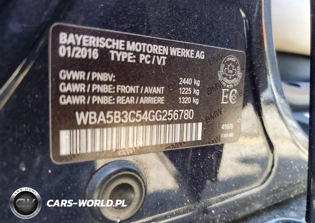2016 BMW 535 Xi VIN:WBA5B3C54GG256780 - 12