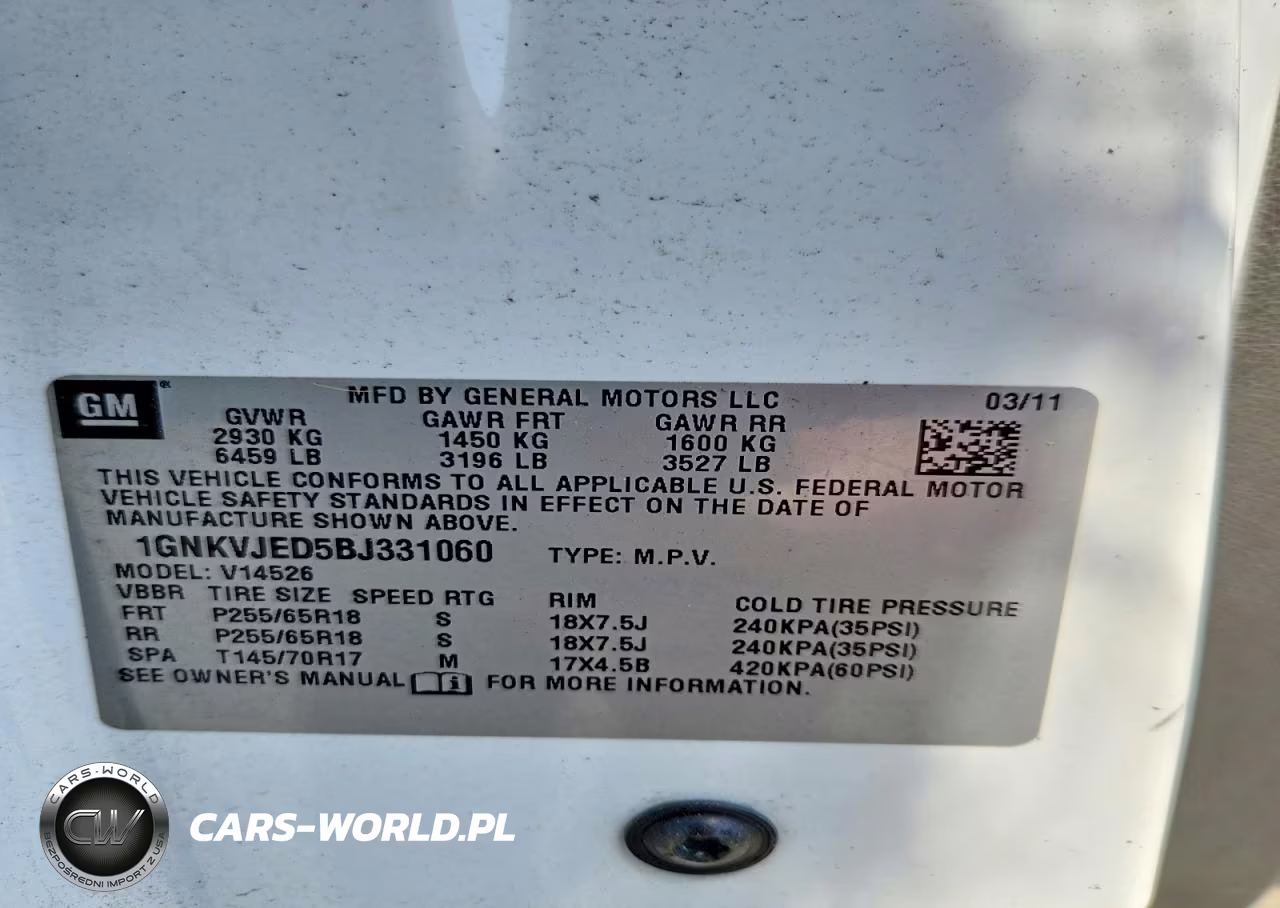 2011 Chevrolet Traverse Lt VIN:1GNKVJED5BJ331060 - 13