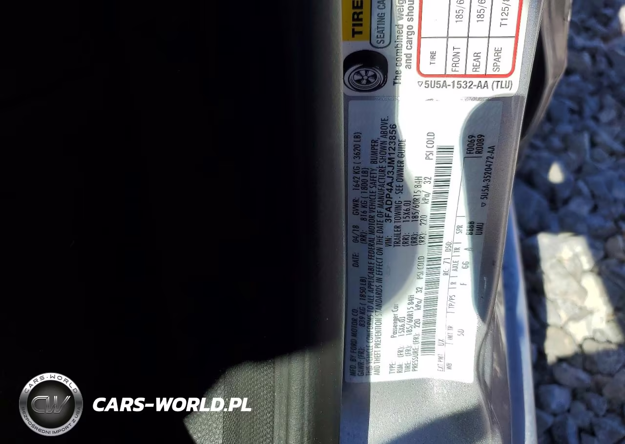 2018 Ford Fiesta S VIN:3FADP4AJ3JM123856 - 12