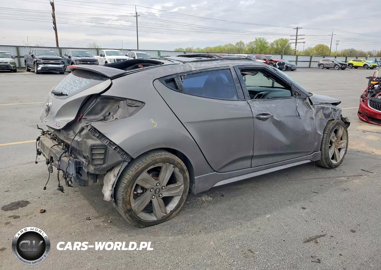 2015 Hyundai Veloster Turbo VIN:KMHTC6AE8FU243201 - 3